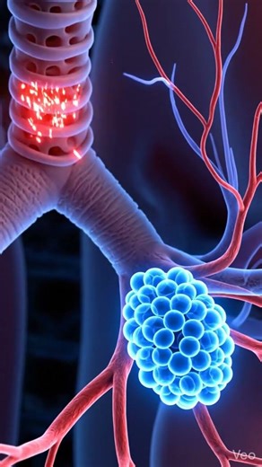 Lungs exchange oxygen and carbon dioxide during breathing 🌬️#Lungs #Respiration #HumanBody #Biology