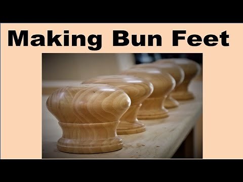 Woodturning: Make and install Bun Feet
