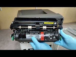 HOW TO REPLACE THE FUSER UNIT ON LEXMARK T650, T652, T654, 40X4418