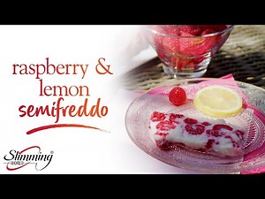 🍓Slimming World raspberry and lemon semifreddo🍋 full Diabetes UK recipe in the description ⬇️
