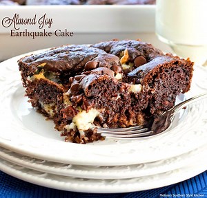 12K views · 25 reactions | You'll be hooked from your very first gooey bite of this sensational cake! FULL recipe here: https://www.melissassouthernstylekitchen.com/almond-joy-earthquake-cake/ | Recipe Central | Facebook