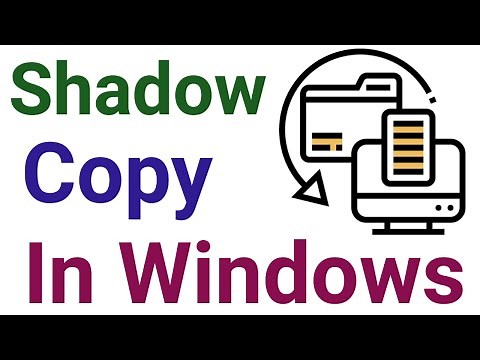 How to use Volume Shadow Copy Service in Windows Operating Systems