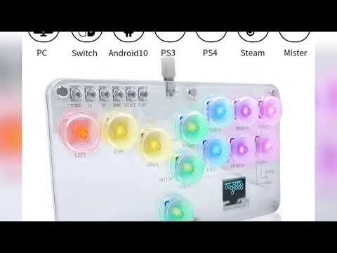 A must-have product! RGB Arcade Hitbox Keyboard Arcade Fightstick Controller For PS4/PS5/Switch Ar
