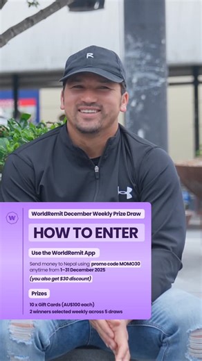 Bloom Dots on Instagram: "Join the WorldRemit December Deal:- Enjoy $30 off and get a chance to win a $100 giveaway 🎉 Download the WorldRemit app and use promo code MOMO30 to get $30 off your first transfer 🎉💸 And that’s not all, every transfer made from 1 to 31 December automatically enters you into the WorldRemit December Weekly Prize Draw 🎁 👉 More transfers = more chances to win exciting rewards! Terms & Conditions apply. Full details in our TikTok & Instagram bios. #bloomdots #worldremi