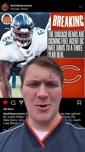 Chicago Bears Sign Nate Davis and Tremaine Edmunds | NFL News Update