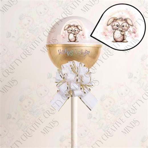 Giant Fillable Easter Lollipop Display Stand – Sweet Holder for Parties & Gifts | Glasses Bunny Design - Etsy UK