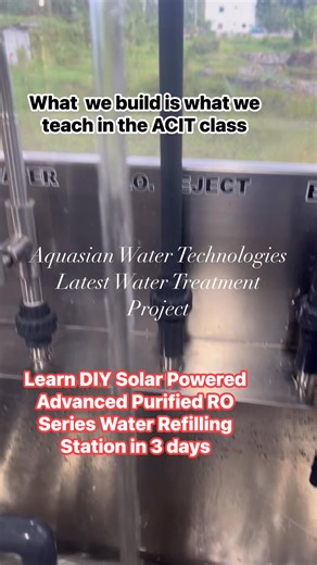 ACIT Water Refilling Owner Technician Installer Training Course, Philippines. | ACIT Center for Water Excellence