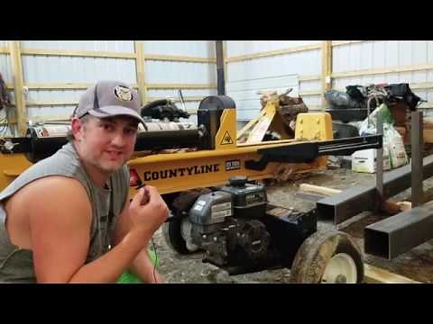 CountyLine 25 Ton Log Splitter in Action!!
