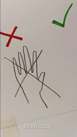 Open Hand Drawing Tutorial ✏️ #howtodraw #drawing #art #artist #shorts