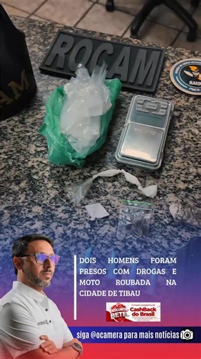 Gilli Maia | Um ação em conjunto das polícias militares do RN e do CE, prenderam dois homens com drogas, e foi apreendido uma motocicleta com queixa de... | Instagram