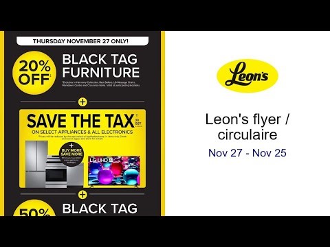 Leon's flyer / circulaire Nov 27 - Nov 25