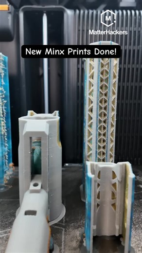 Michael 🤓 on Instagram: "@matterhackers stay tuned to see the final nerf blaster build 🫣 everything used linked in bio @bambulab_official @protopasta Printer - Bambu Lab H2D Filament - Protopasta Gold Dust, Midnight, and Atomic Age Gray + MatterHackers Build Series PETG for support interfaces! #3dprinting #maker #nerf #3dprinter #project #filament #niche #nerfwar #dart #ams #multicolor"