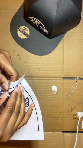 Hat gift box tutorial. Part 2. #valentinesday #giftbox#baseballhatbox You can place a order through link in bio