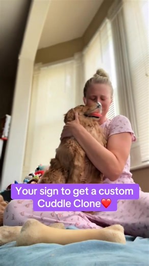 If you have been waiting to get yours, Cuddle Clones are $150 OFF all month long 🤍🥹 #cuddleclones #petloss #dogloss #emotional #fyp