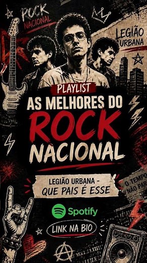Playlist as mais tocadas do rock nacional Legião Urbana - Que país é este