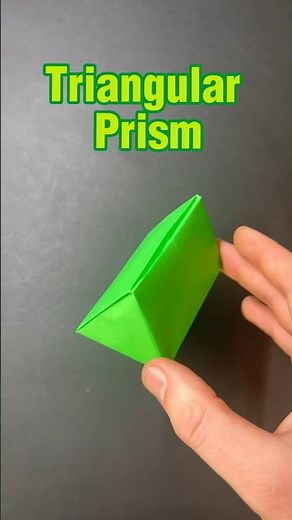 Origami Seamless Triangular Prism 🔺