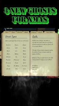 Check out the 3 new ghost types here now!! Merry Xmas from I guess :) #shorts #fyp #phasmophobia