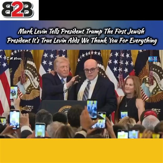 Mark Levin Tells President Trump The First Jewish President It's True Levin Adds We Thank You For Everything | S M News | Facebook
