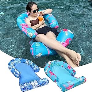 Big Joe Lagoon Lounger No Inflation Needed Pool Float, Summer Melon Double Sided Mesh, Quick Draining Fabric, 5 feet Giant