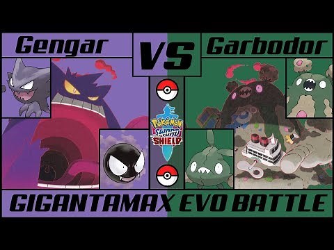 G-MAX GENGAR vs G-MAX GARBODOR (Pokémon Sword/Shield)
