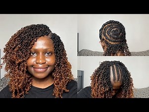How to Crochet Braid Yanky Twist For Beginners|Circle Cornrows Braid Pattern for Crochet Braids