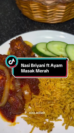 Nasi Briyani Ayam Masak Merah yang Sedap dan Mudah