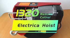 Watch 1320 Electric Winch Wireless Electric Hoist 110 volt with Remote Control on Amazon Live