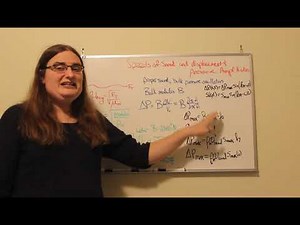 Wave Speeds, Displacement and Pressure Amplitudes for Sound Waves