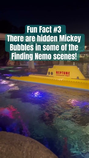 Finding Nemo Submarine Voyage has hidden Mickey bubbles! #disney #findingnemo #disneyland