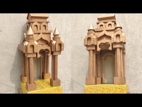 #saraswatipuja saraswati puja decoration | saraswati puja pandal decoration ideas simple | cardboard