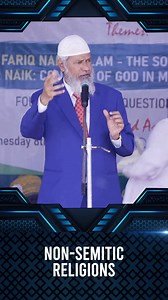 32K views · 329 reactions | Non-Semitic Religions - Dr Zakir Naik | Islamic Knowledge Center | Facebook