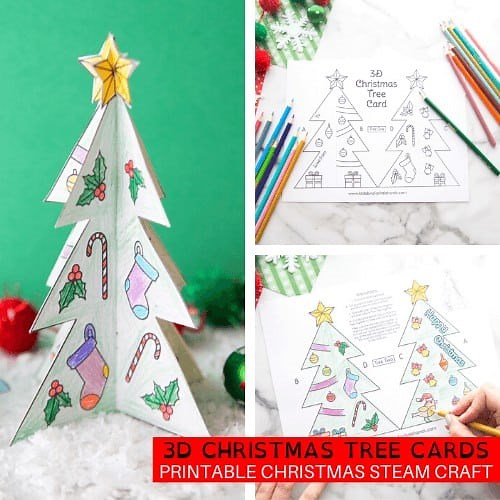 3D Christmas Tree Template
