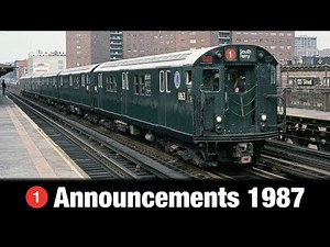 1 Train Announcements 1987