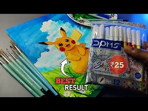 “How to Draw Pikachu Using 25₹ Sketch Pen | Cute Pokemon Drawing” ‪@darshans_art‬