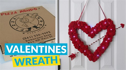 How to make a DIY 🌹rose heart wreath🌹 for Valentine's Day