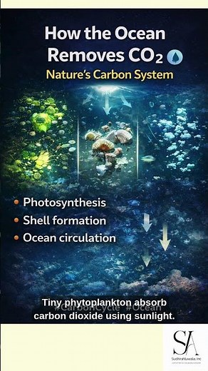 How the Ocean Removes CO₂ | Nature’s Carbon System #CarbonCycle #Ocean