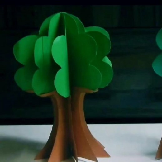 Paper Tree for School Project | 3D Paper Tree for model #diy #schoolproject #shorts #craft
