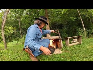 Making a portable fireplace crane