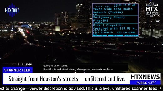 A real-time stream of police, fire, and EMS radio traffic from across the Houston area. The audio is raw and uncut, shared exactly as it comes through. Please remember: All information heard is unconfirmed, unverified, and may change as situations evolve. Viewer discretion is advised. I’ll be monitoring the feed closely and posting updates in the chat. Tune in and follow along with me as we track what’s happening across HTX in real time. Stay safe, Houston. #HTXNEWS #HouNews #HoustonScanner #HCS