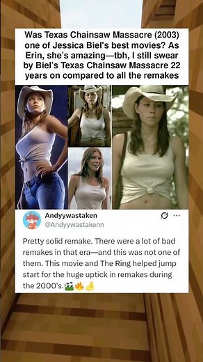 Was Texas Chainsaw Massacre (2003) one of Jessica Biel's best movies? As Erin, she’s amazing—tbh