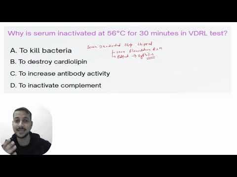 Why Is Serum Inactivated at 56°C for 30 Minutes in VDRL Test? | Lab Error Explained|mlt