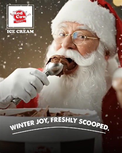 Because this Christmas season deserves chocolate-y indulgence ✨🍨 Celebrate the festive moments with rich and creamy Red Cow Ice Cream. 🍨 Check out the link in bio to locate your nearest Red Cow Dairy World Ice Cream Parlour📱 😋 Or order on Zomato or Swiggy to enjoy at home! [merry christmas, xmas, chocolate, ice cream, ice cream parlours in kolkata, ice cream parlours in goa, best ice cream in kolkata] #Christmas2025 #RedCowDairy #IceCream #Santa #Kolkata | Red Cow Dairy