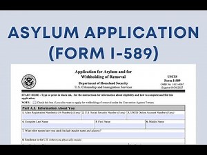 The Application for Asylum, Form I-589 - PAPER version