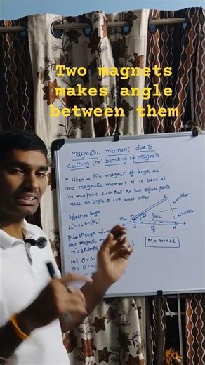 two magnets makes angle between them