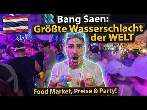 Bang Saen Street Food Songkran - Wie BILLIG ist Thailand wirklich!?