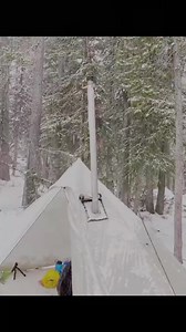 32K views · 568 reactions | Hot Tent Camping in a Snow Storm #camping #campinglife #survival #wildlife #building #bushcraft #campingskills #fyp | Campingskills7 | Facebook