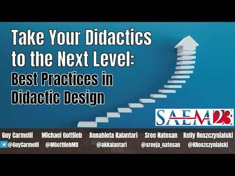 Take Your Didactics to the Next Level: Best Practices in Didactic Design