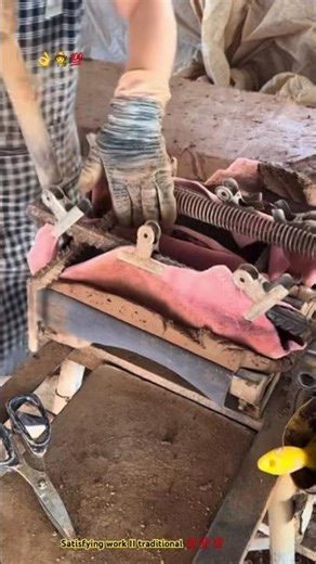 Molding clay tiles … Traditional method 💫