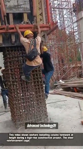 How High-Rise Concrete Columns Are Built !! #innovation