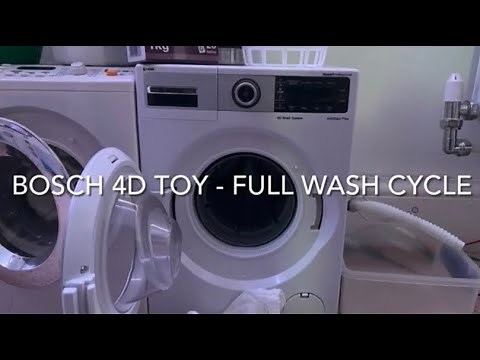 Modified Theo Klein 9213 Bosch Toy Washing Machine - Full Wash Cycle